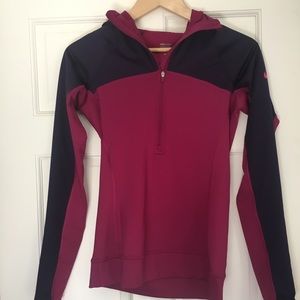Nike long-sleeved workout top with hood